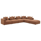 Coaster Jennifer 6-piece Upholstered Modular Sectional Terracotta Model 551591-SET